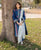 ZARASHAHJHAN , 3 PIECE DHANK FULLY HEAVY EMBROIDERED DRESS.(ZSJ_17)