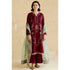 ZARA SHAHJAHAN Winter 3pcs Dhanak Embroidered Suite -AC0536